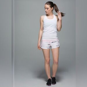 Lululemon Run: Speed Short *4-way Stretch Sunset Stripe Blush Quartz Multi Sz 4.